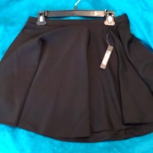 Women's Basic Black Skater Skirt